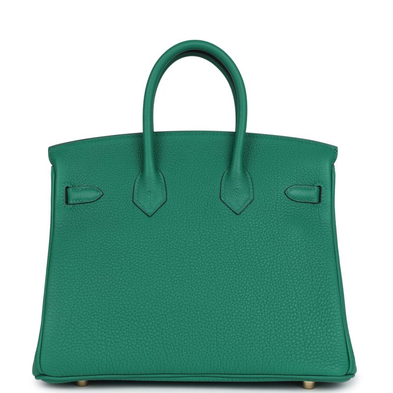 Hermes Birkin 25 Vert Vertigo Togo Gold Hardware - Image 4