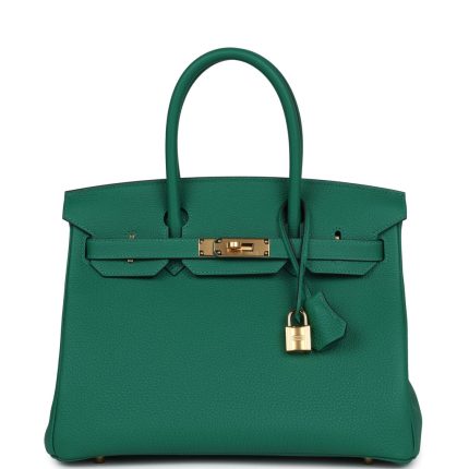 Hermes Birkin 30 Vert Vertigo Togo Gold Hardware