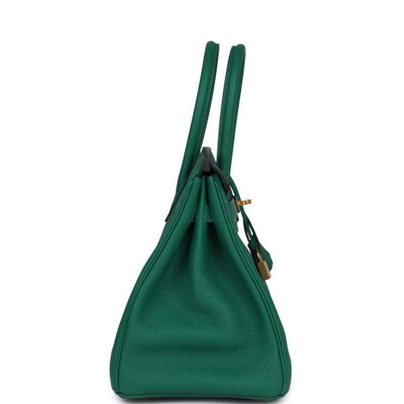 Hermes Birkin 30 Vert Vertigo Togo Gold Hardware - Image 3
