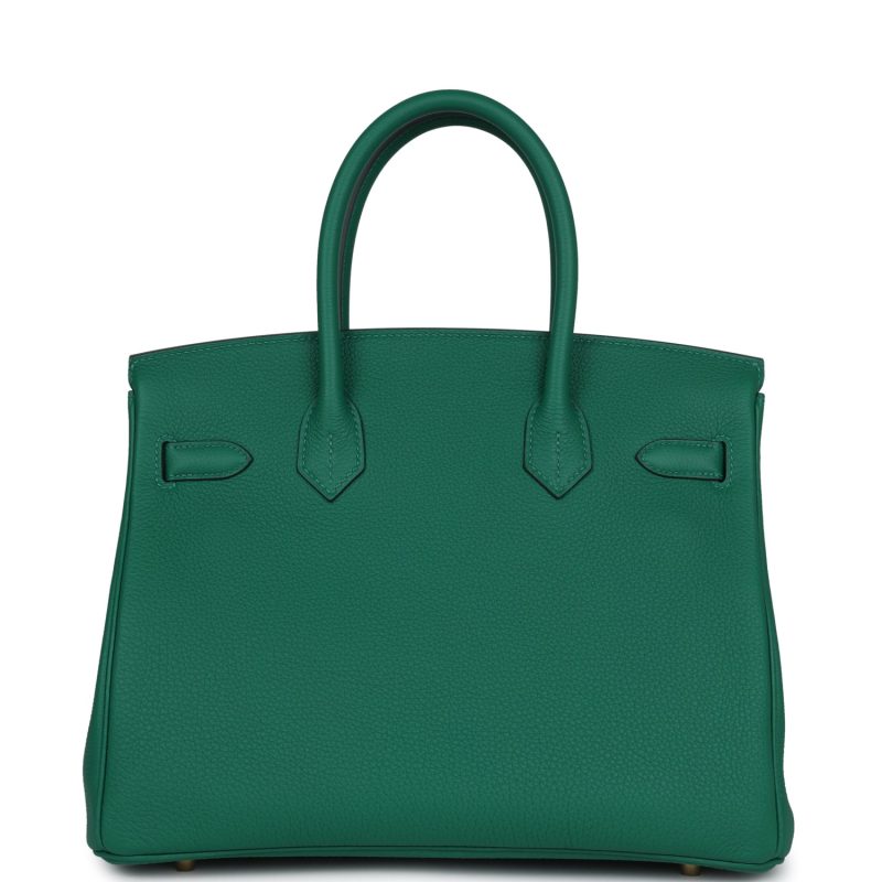 Hermes Birkin 30 Vert Vertigo Togo Gold Hardware - Image 4