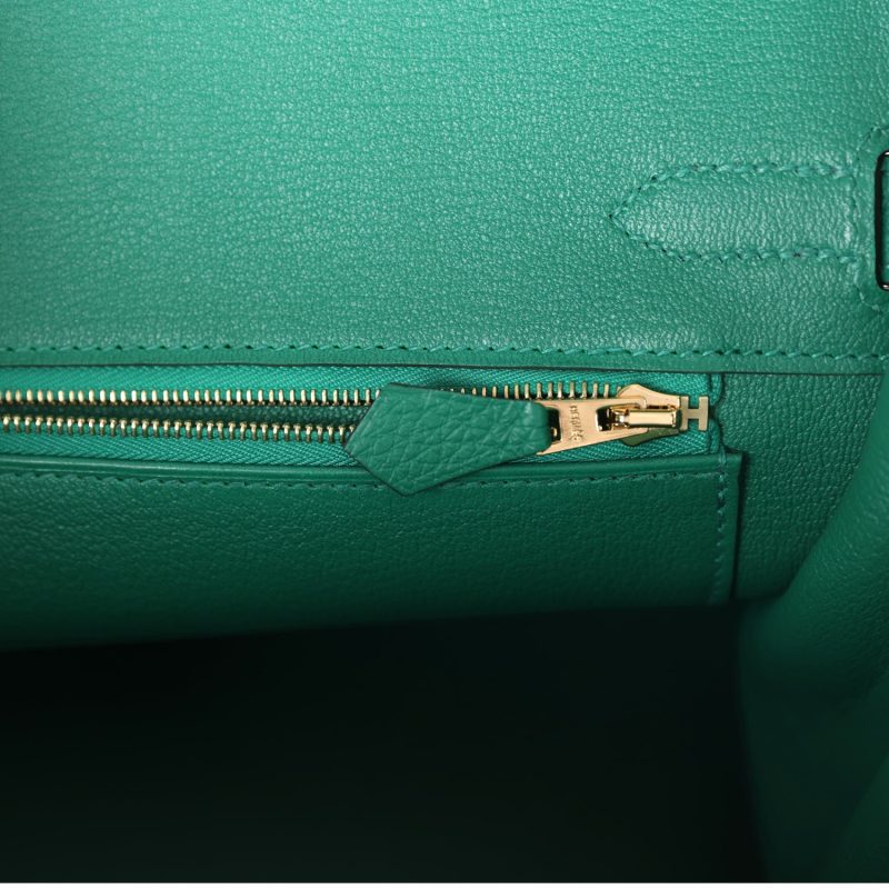 Hermes Birkin 30 Vert Vertigo Togo Gold Hardware - Image 8