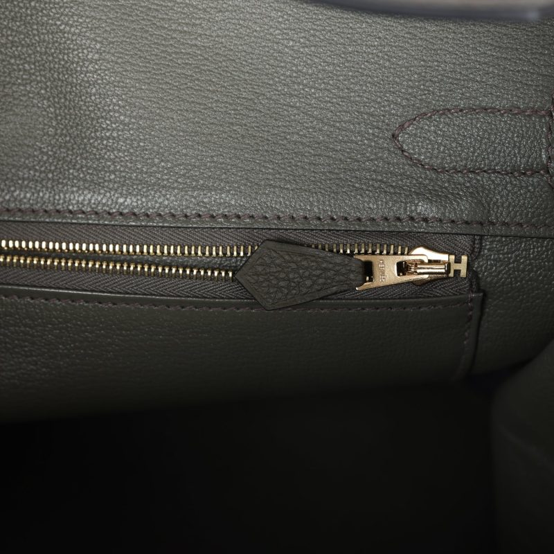 Hermes Birkin 30 Vert de Gris Togo Gold Hardware - Image 8