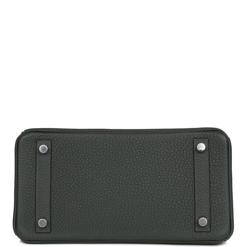 Hermes Birkin 25 Vert Fonce Togo Palladium Hardware - Image 5