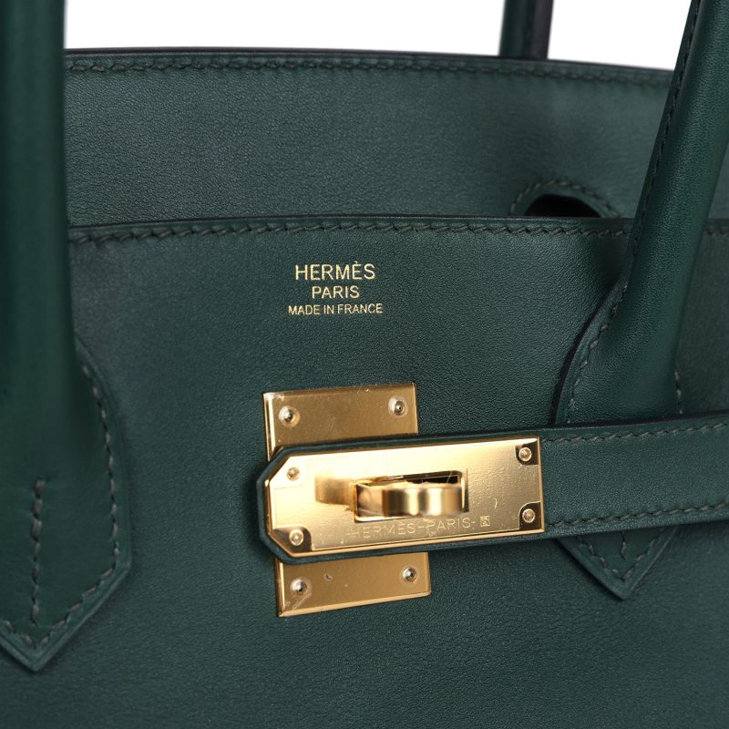 Hermes Birkin 30 Vert Tropical Jonathan Gold Hardware - Image 6