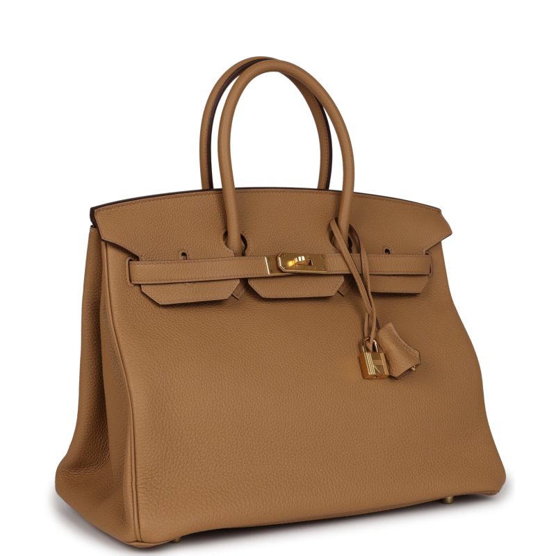 Hermes Birkin 35 Biscuit Togo Gold Hardware - Image 2
