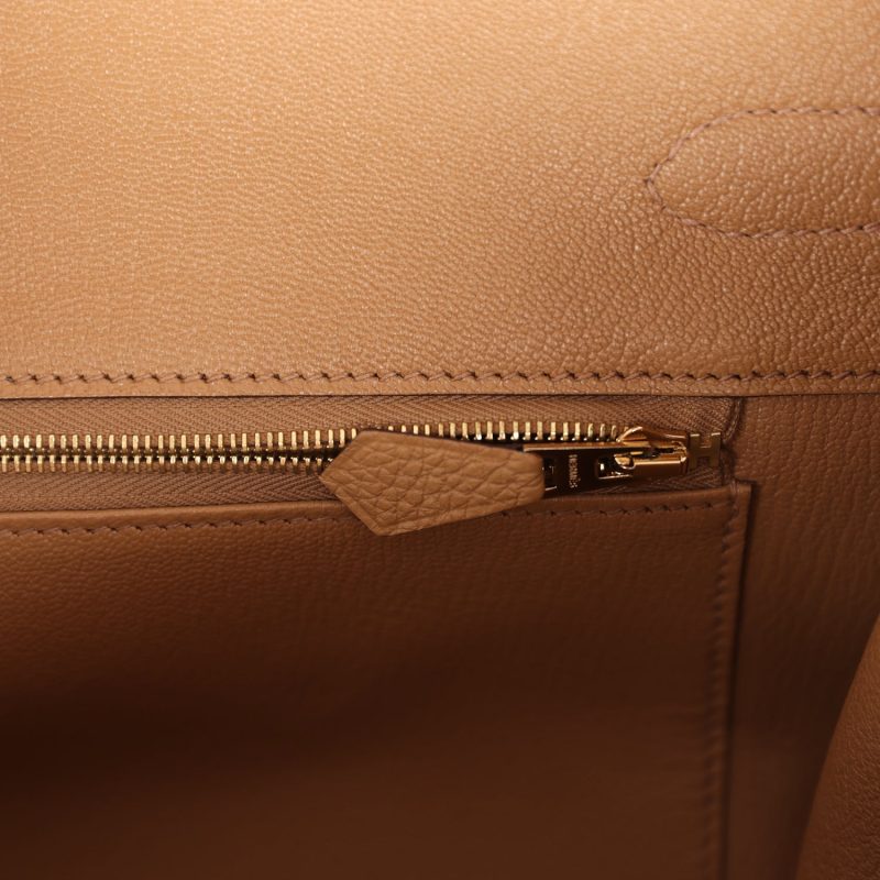 Hermes Birkin 35 Biscuit Togo Gold Hardware - Image 8