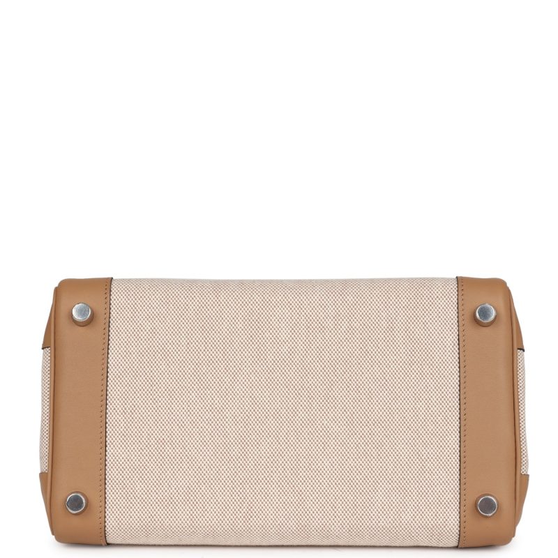 Hermes Birkin 25 Toile H and Chai Swift Palladium Hardware - Image 5