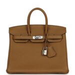 Hermes Birkin 25 Bronze D’or Verso Togo Palladium Hardware