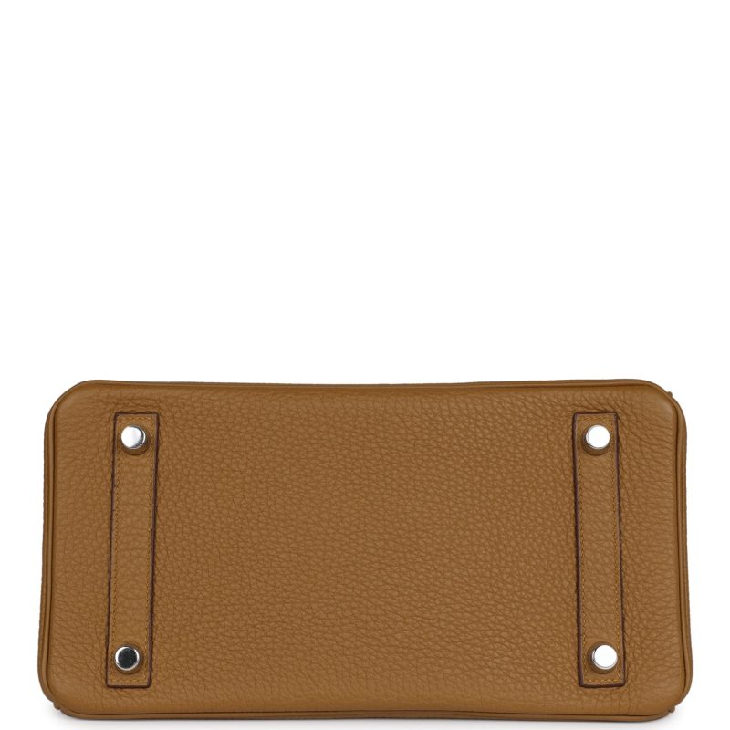 Hermes Birkin 25 Bronze D’or Verso Togo Palladium Hardware - Image 5