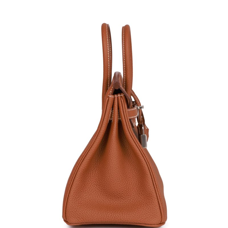 Hermes Birkin 25 Gold Togo Palladium Hardware - Image 3