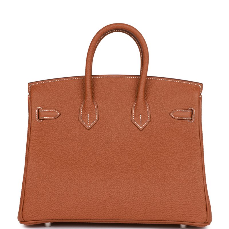 Hermes Birkin 25 Gold Togo Palladium Hardware - Image 4