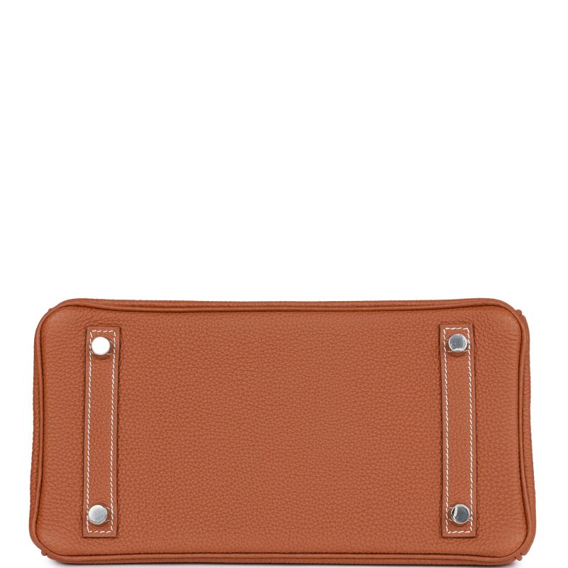 Hermes Birkin 25 Gold Togo Palladium Hardware - Image 5
