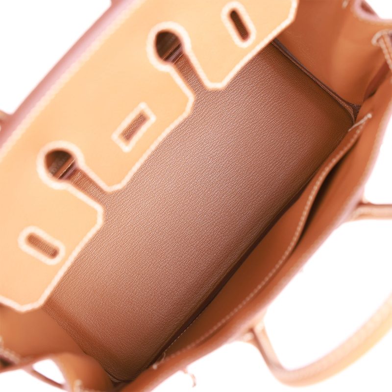 Hermes Birkin 25 Gold Togo Palladium Hardware - Image 7