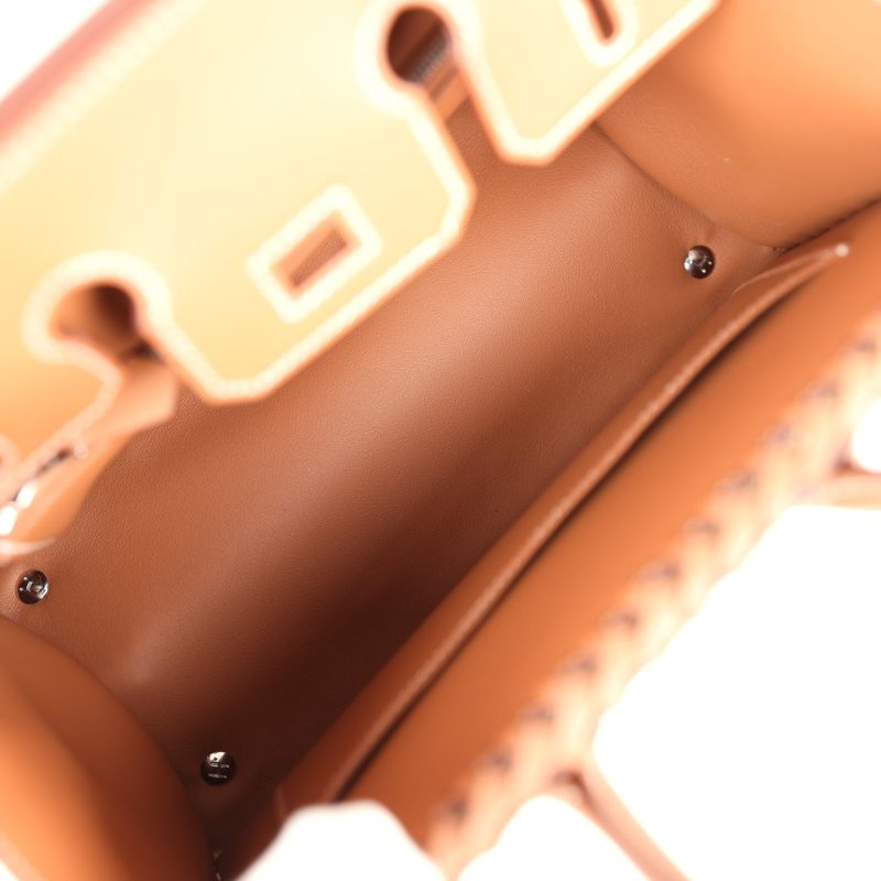 Hermes Picnic Birkin Sellier 25 Gold Swift Palladium Hardware - Image 7