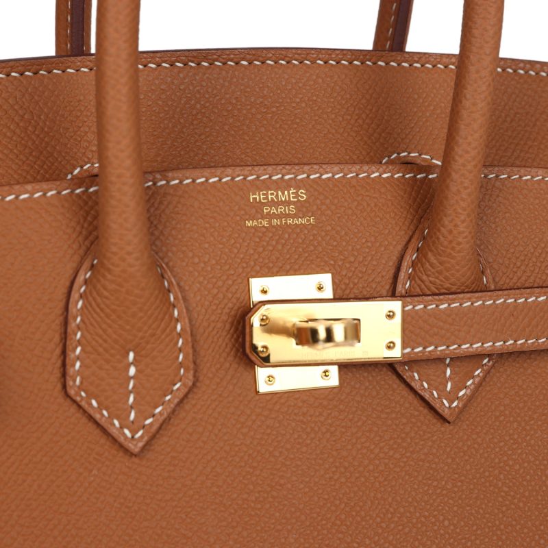Hermes Birkin Sellier 25 Gold Epsom Gold Hardware - Image 6