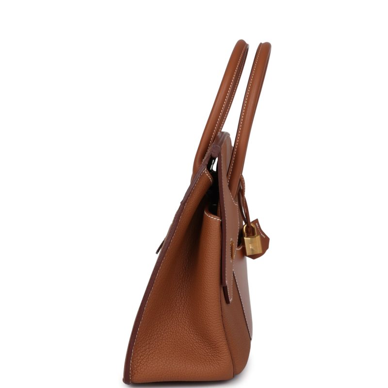 Hermes Birkin 30 En Desordre Gold Togo and Swift Gold Hardware - Image 3