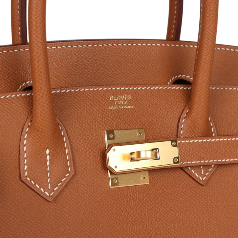Hermes Birkin Sellier 30 Gold Epsom Gold Hardware - Image 6