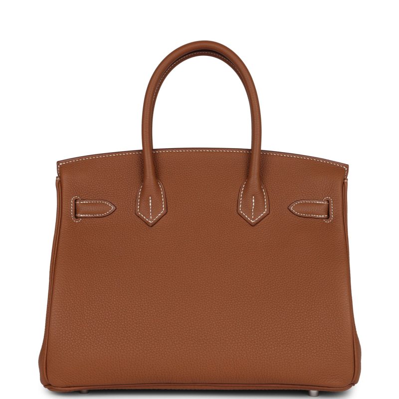 Hermes Birkin 30 Gold Togo Palladium Hardware - Image 4