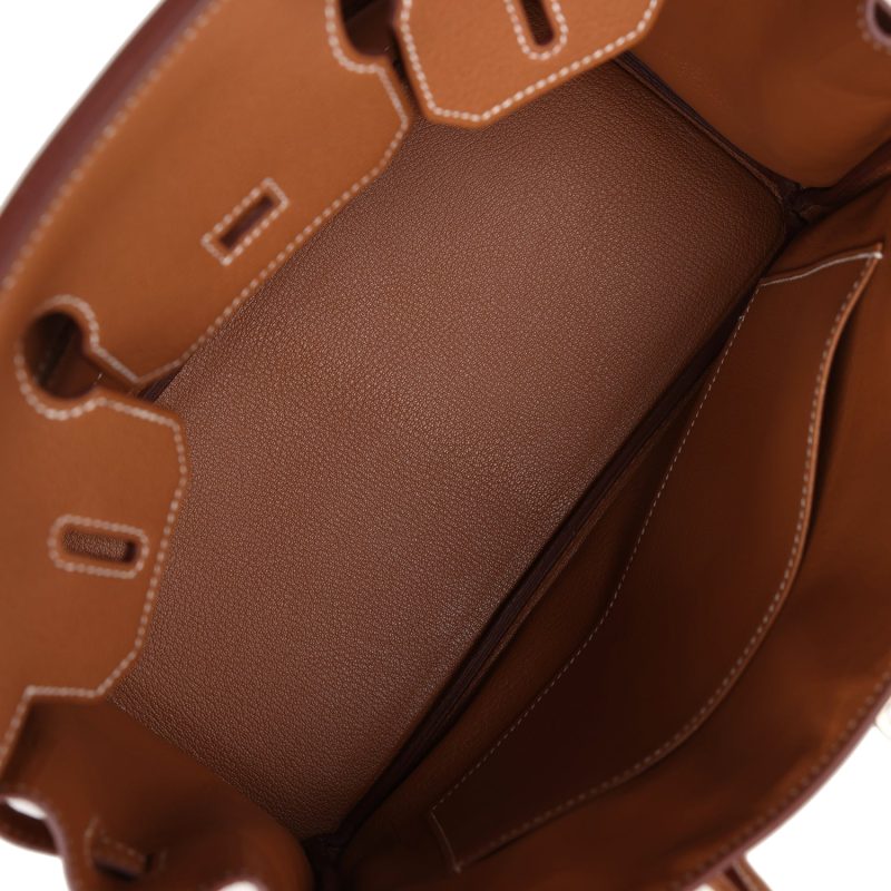 Hermes Birkin 30 Gold Togo Palladium Hardware - Image 7