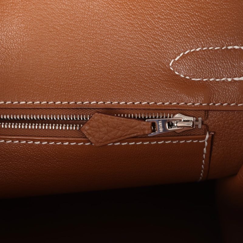 Hermes Birkin 30 Gold Togo Palladium Hardware - Image 8