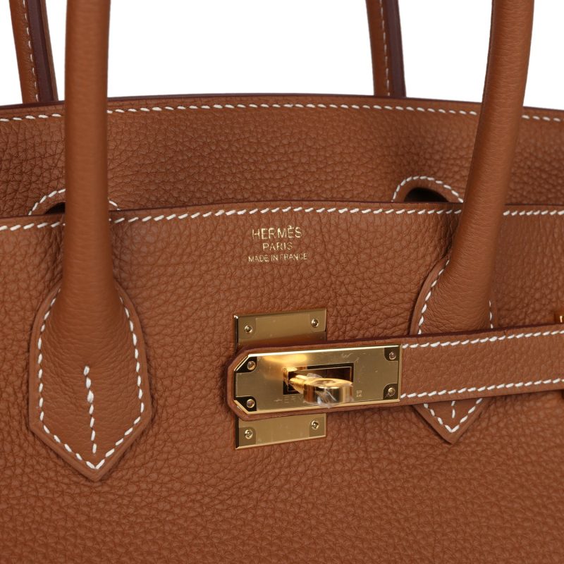 Hermes Birkin 30 Gold Togo Gold Hardware - Image 6