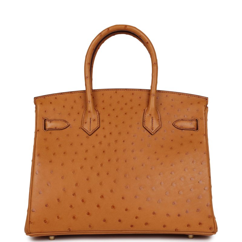 Hermes Birkin 30 Gold Ostrich Gold Hardware - Image 4