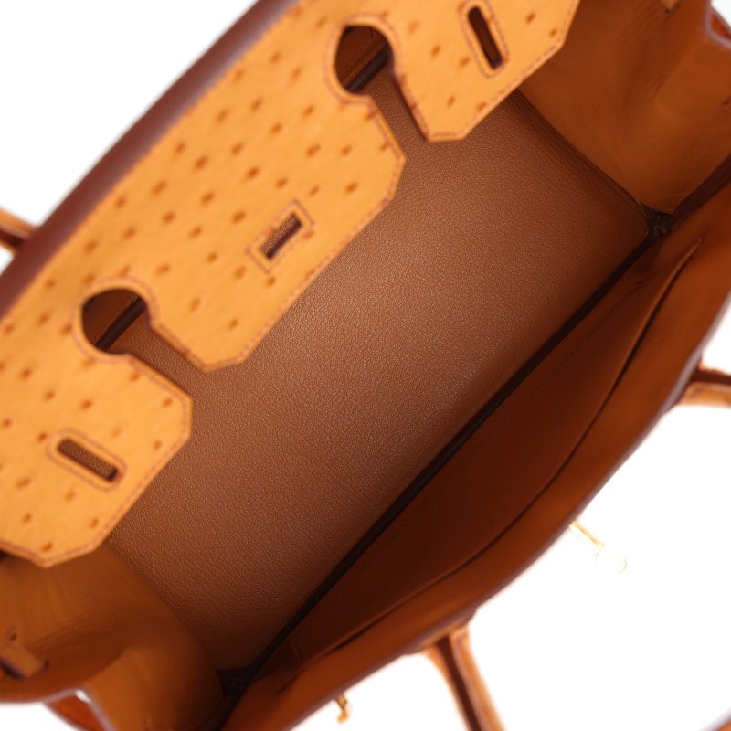 Hermes Birkin 30 Gold Ostrich Gold Hardware - Image 7