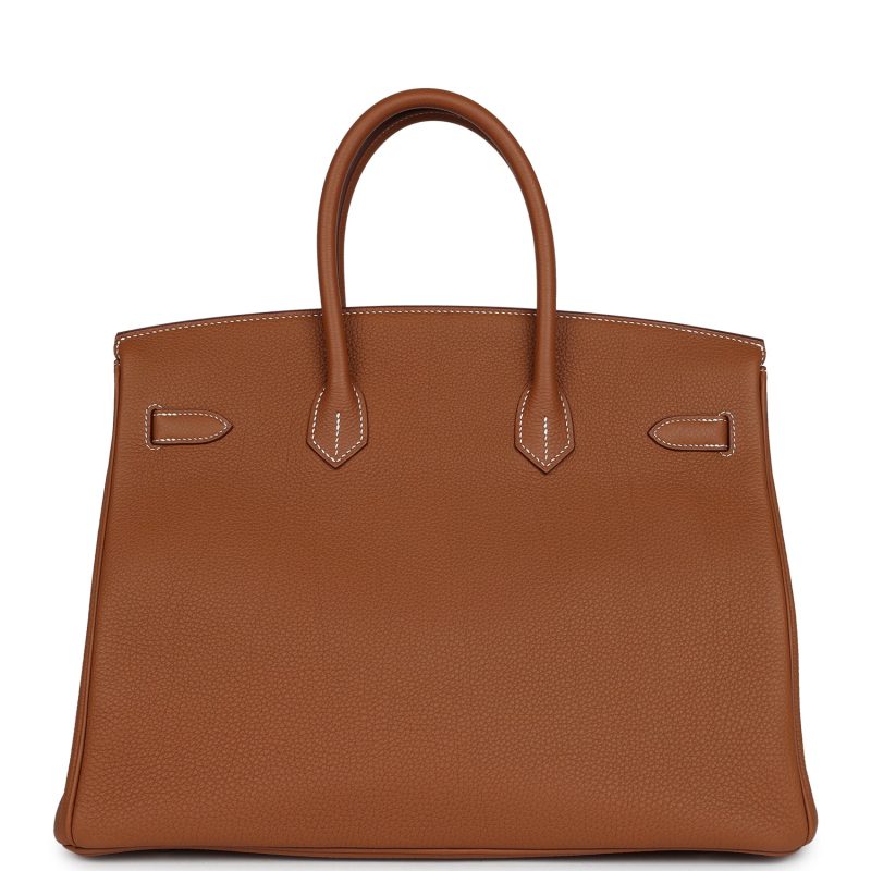 Hermes Birkin 35 Gold Togo Palladium Hardware - Image 4