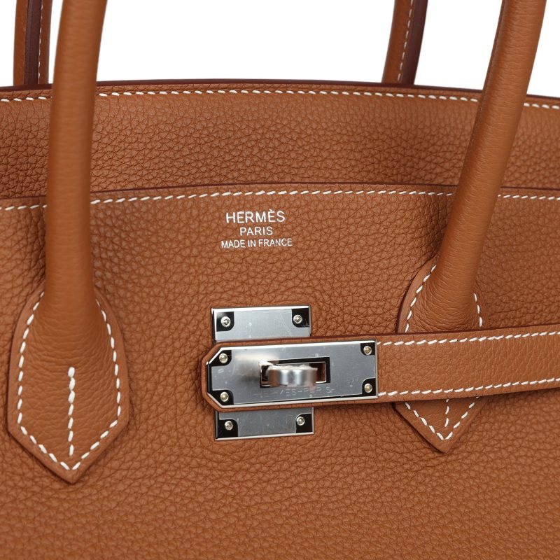 Hermes Birkin 35 Gold Togo Palladium Hardware - Image 6