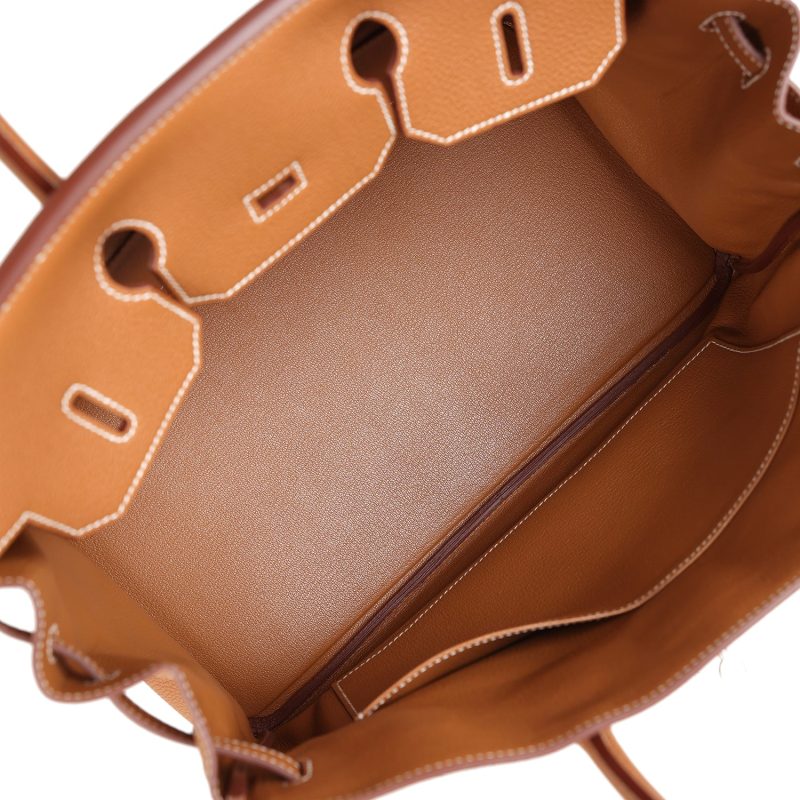 Hermes Birkin 35 Gold Togo Palladium Hardware - Image 7