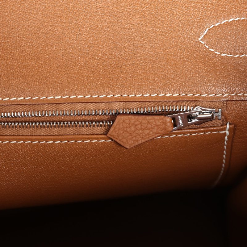 Hermes Birkin 35 Gold Togo Palladium Hardware - Image 8