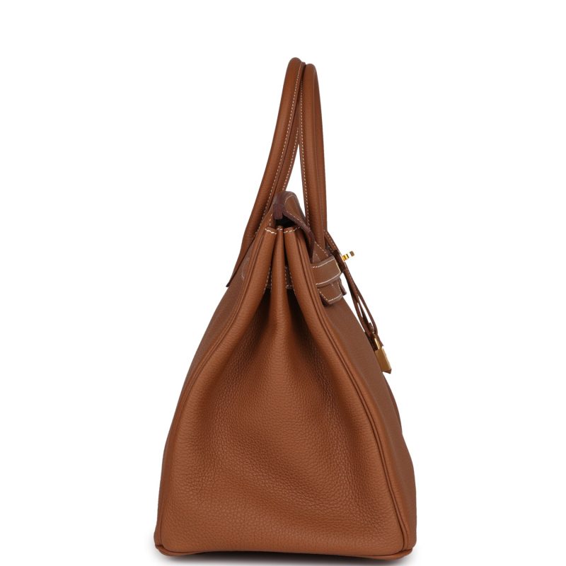 Hermes Special Order (HSS) Birkin 35 Gold Togo Gold Hardware - Image 3