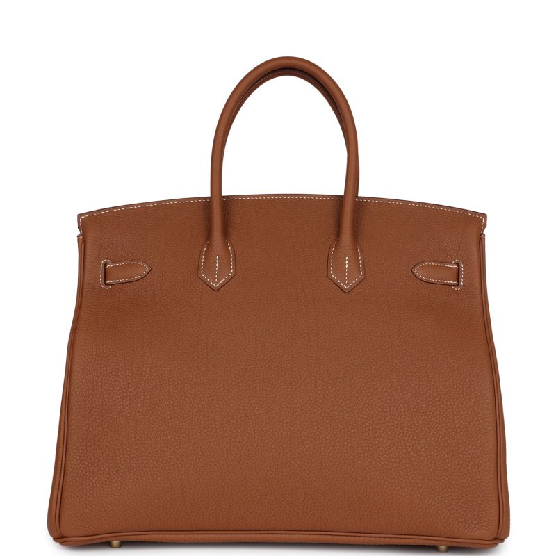 Hermes Special Order (HSS) Birkin 35 Gold Togo Gold Hardware - Image 4