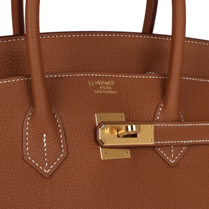 Hermes Special Order (HSS) Birkin 35 Gold Togo Gold Hardware - Image 6