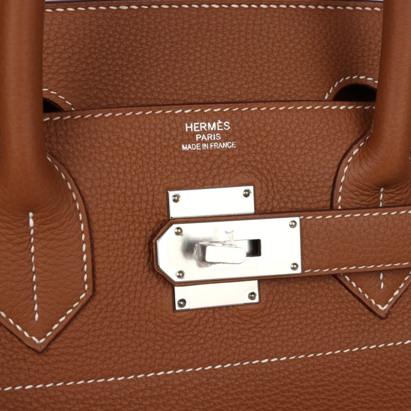 Hermes Birkin HAC 40 Gold Togo Palladium Hardware - Image 6
