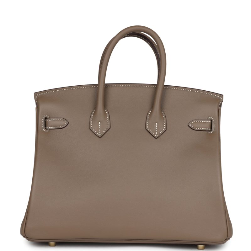 Hermes Birkin 25 Etoupe Swift Gold Hardware - Image 4