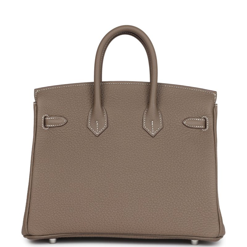 Hermes Birkin 25 Etoupe Togo Palladium Hardware - Image 4