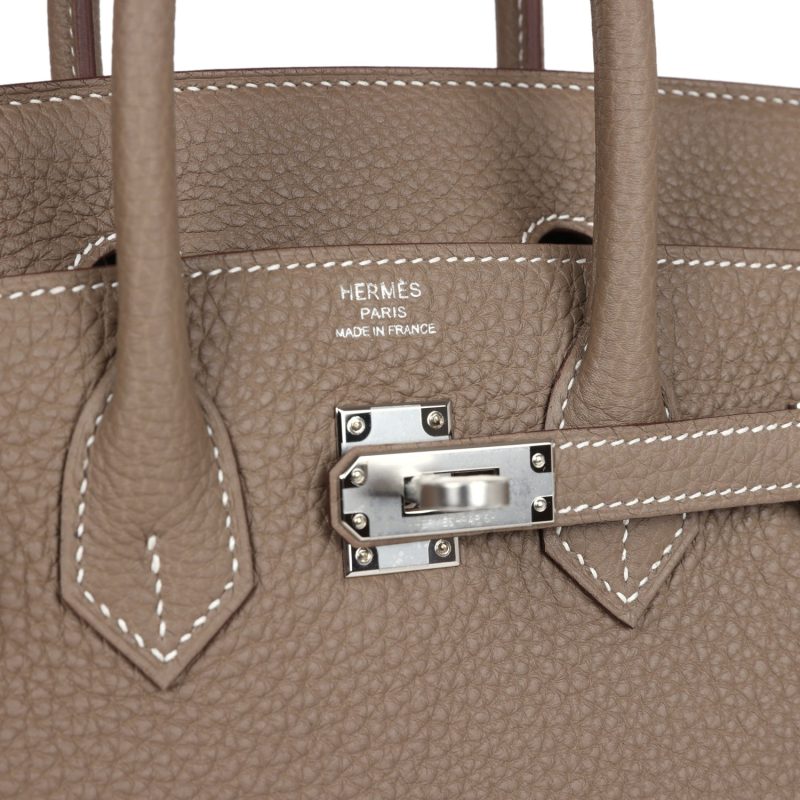Hermes Birkin 25 Etoupe Togo Palladium Hardware - Image 6