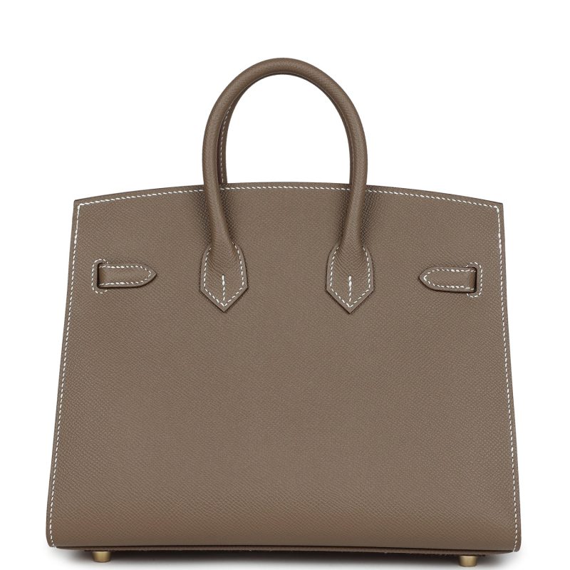 Hermes Birkin Sellier 25 Etoupe Epsom Gold Hardware - Image 4