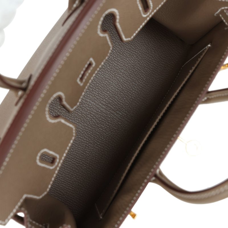 Hermes Birkin Sellier 25 Etoupe Epsom Gold Hardware - Image 7