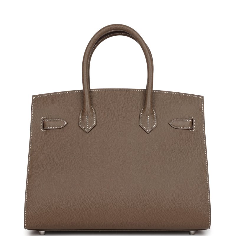 Hermes Birkin Sellier 30 Etoupe Epsom Palladium Hardware - Image 4
