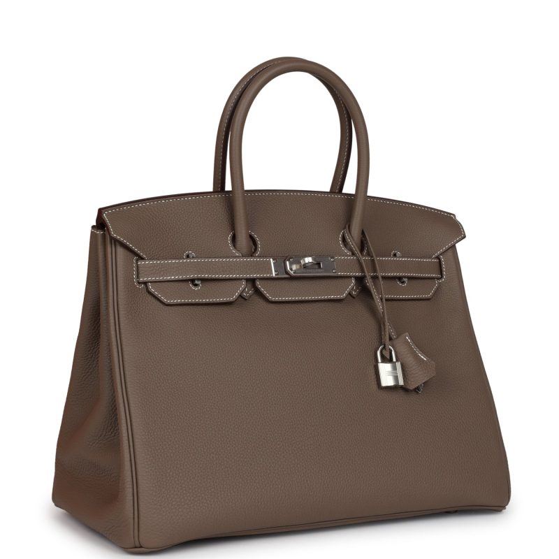 Hermes Birkin 35 Etoupe Togo Palladium Hardware - Image 2