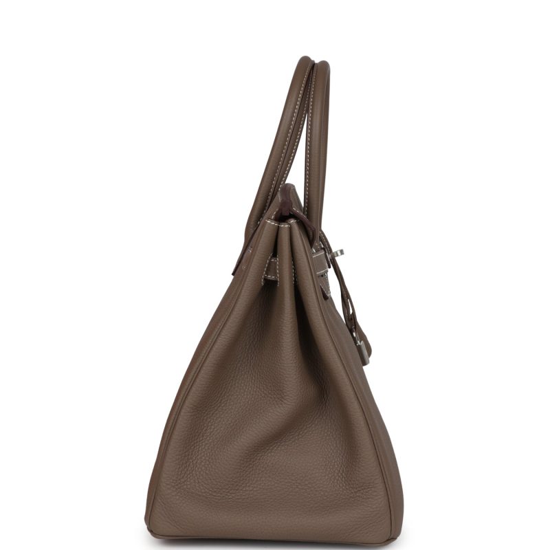 Hermes Birkin 35 Etoupe Togo Palladium Hardware - Image 3