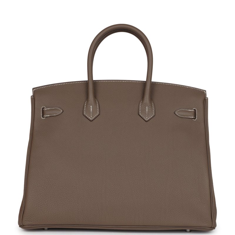 Hermes Birkin 35 Etoupe Togo Palladium Hardware - Image 4