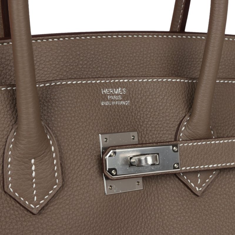 Hermes Birkin 35 Etoupe Togo Palladium Hardware - Image 6