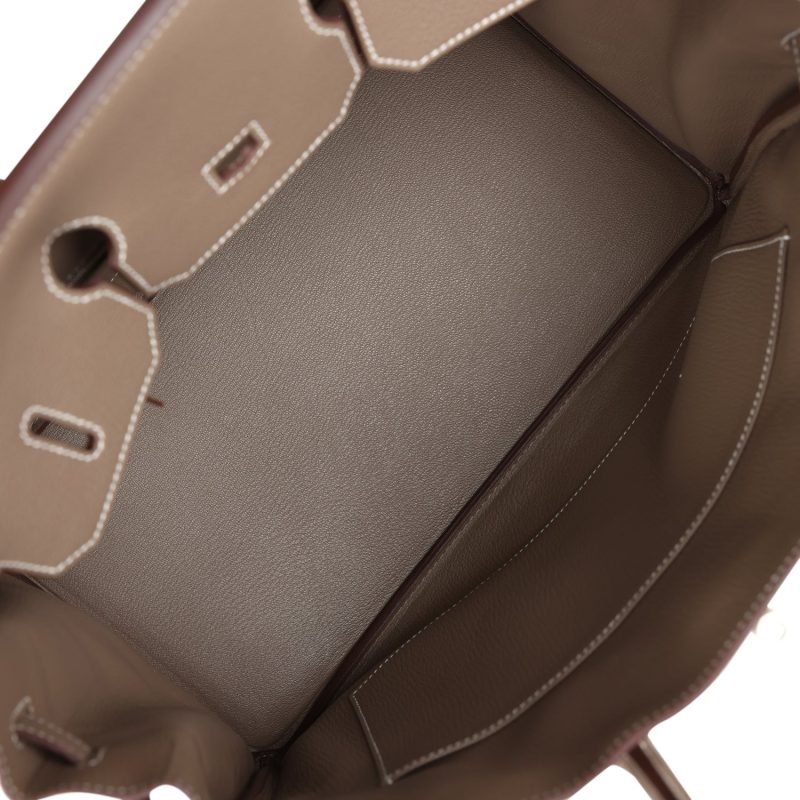 Hermes Birkin 35 Etoupe Togo Palladium Hardware - Image 7