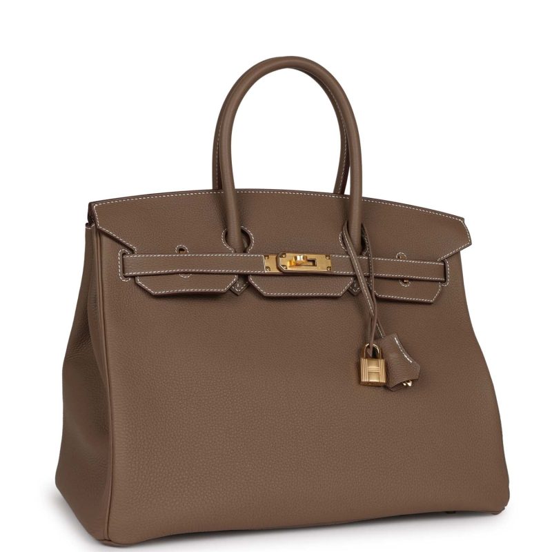 Hermes Birkin 35 Etoupe Togo Gold Hardware - Image 2