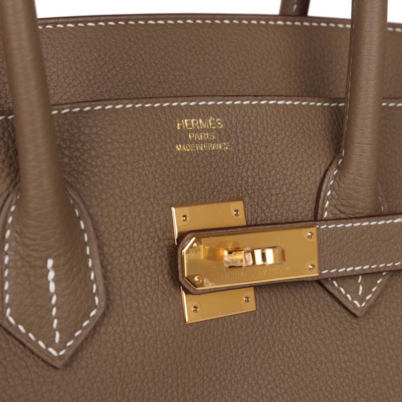 Hermes Birkin 35 Etoupe Togo Gold Hardware - Image 6