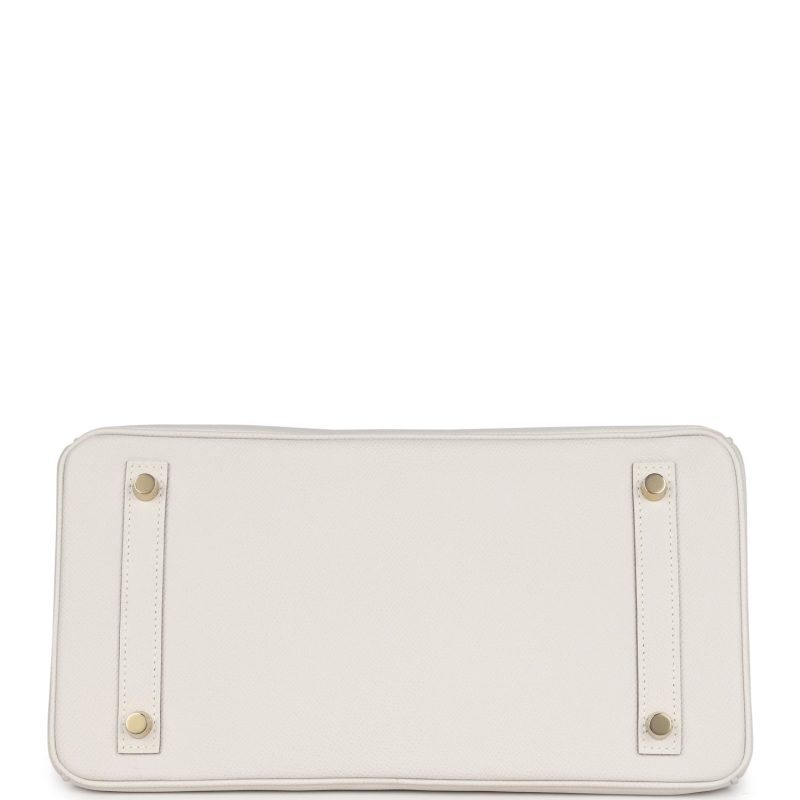 Hermes Birkin 30 Gris Pale Epsom Gold Hardware - Image 5