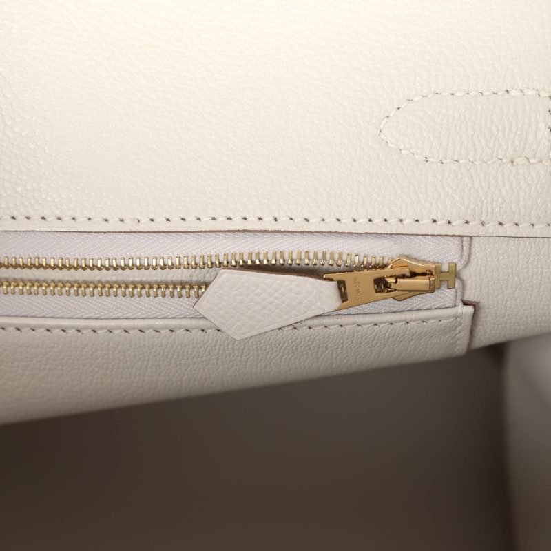 Hermes Birkin 30 Gris Pale Epsom Gold Hardware - Image 8
